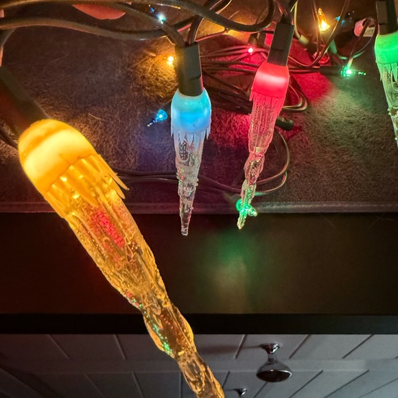 22 vintage plastic mini light icicles - Picture 5 of 11